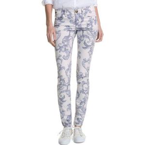 edc by ESPRIT Dames skinny broek AOP skin, wit (White Colourway)., 34W x 34L