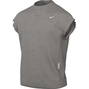 Nike Standard Issue Dri-Fit HJ4201-063 Basketbalshirt met ronde hals, donkergrijs heather/pale ivory, L
