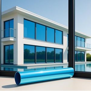 MARAPON® Spiegelfolie voor ramen, inkijkbescherming, raamfolie, zonwering voor buiten, zonder resten achter te laten, spiegelfolie, inkijkbescherming, zonwerende folie, raam, dakraam verduisteren,