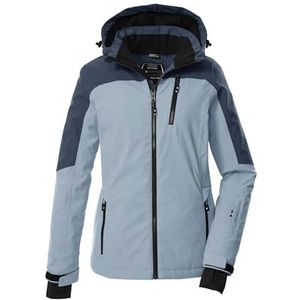 killtec dames Ski-jack/functioneel jack met capuchon en sneeuwvanger KSW 435 WMN SKI JCKT, hell eisblau, 36, 43156-000