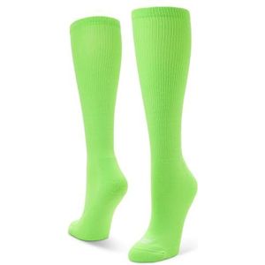 Sof Sole All Sport Over-the-Calf Team Athletic Performance Socks (2 Pair), Medium, Neon Green