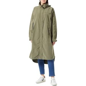 Replay Dames relaxed fit mantel met capuchon, 408 LIGHT MILITARY, L