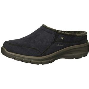 Skechers Easy Going-Latte-Twin Gore Slip-on Mule met open rug voor dames, marineblauw, 36 EU