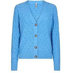 SOYACONCEPT SC-BLISSA 35 dames gebreide jas, lichtblauw, medium, lichtblauw, M