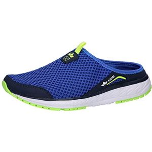 Lico Unisex Sun Sabot pantoffels, blauw marine citroen, 38 EU