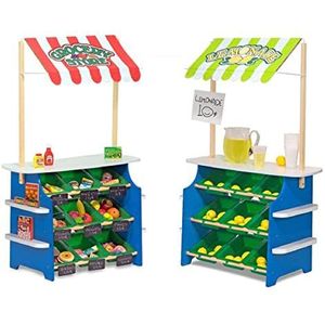 Melissa & Doug Grocery Store/Lemonade Stand | Pretend Play Speelgoed | Grote speelset | 3+ | Cadeau voor jongen of meisje