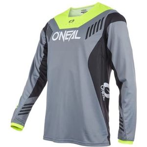 O'NEAL O`Neal Youth Jersey Element Fr Hybrid V.22 T-shirt, uniseks, grijs/neongeel, maat XL, grijs/neongeel, S