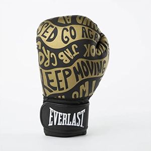 Everlast Unisex – bokshandschoenen voor volwassenen, Spark Glove trainingshandschoenen, zwart/goud, 25 ml