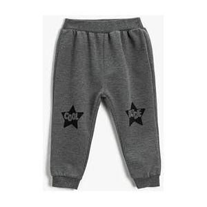 Koton Baby-jongens bedrukte jogger elastische tailleband sweatpants, antraciet (045), 9-12 Maanden