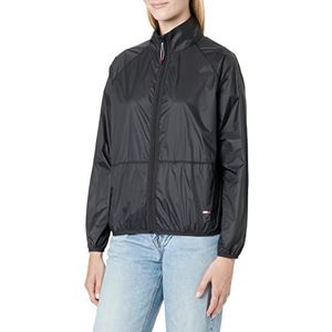 Tommy Hilfiger Dames Relaxed Omkeerbare Windbreaker, Zwart, XL, Zwart, XL