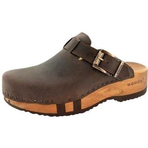 Woody Heren Leon houten schoen, bruin, 47 EU, bruin, 47 EU