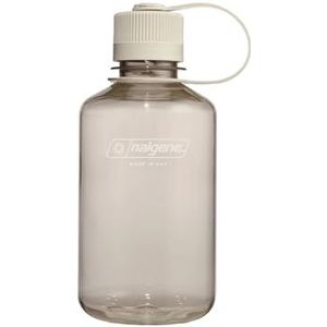 Nalgene Sustain Tritan BPA-vrije waterfles gemaakt van materiaal afgeleid van 50% plastic afval, 16 oz, smalle mond, katoen