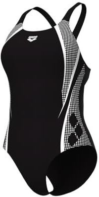 ARENA Swim Pro Back Graphic - Dames Badpak - Zwart - Gerecycled Polyamide