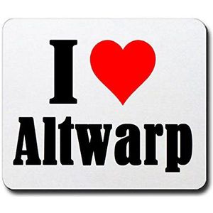EXKLUSIV: Mousepad "I Love Altwarp" in White, een geweldig cadeau-idee voor je partner, collega's en nog veel meer!