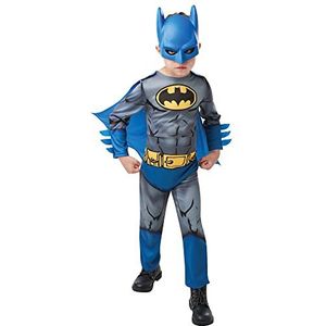 Rubie's Officiële Batman Comic Kinderkostuum Superheld Fancy Dress, Kindermaat Grote Leeftijd 7-8, 128 cm