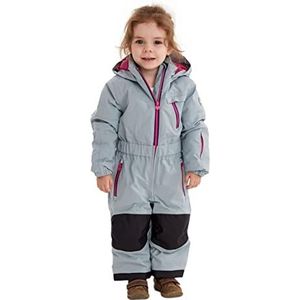 killtec KW 102 MNS ONPC Skioverall/sneeuwbroek met capuchon, helder staalblauw, 122/128