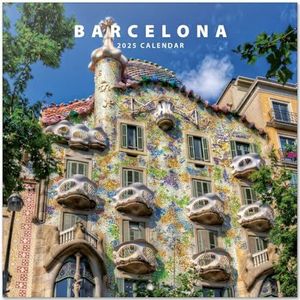 Grupo Erik Kalender 2025 Barcelona - Wandkalender 12 Maanden - Broschürenkalender 2025 30x30 cm - Fsc-gecertificeerde wandkalender - +Bonus 4 maanden