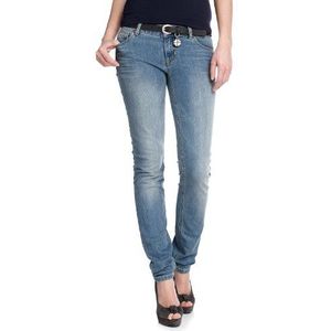 edc by ESPRIT Dames Jeans Normale tailleband, 022CC1B009, blauw (Reg Stone Denim 945)., 26W x 32L
