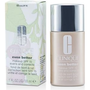 Clinique Nog betere make-up Breed Spectrum SPF 15, vloeibare foundation, CN 28 Ivoor, 30 ml