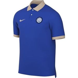 Nike Inter Milan Shirt Inter The Polo Df 2.0, Lyon Blue/Sanddrift/Sanddrift, FN8288-438, M