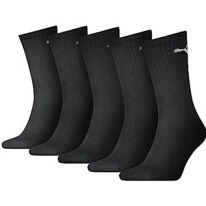 PUMA Uniseks sokken (pak van 5), zwart, 43-46 EU