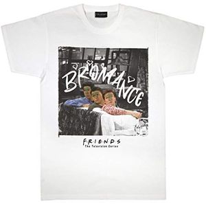 Friends Bromance T-shirt, Volwassenen, S-XXL, Weiß, Officiële Koopwaar