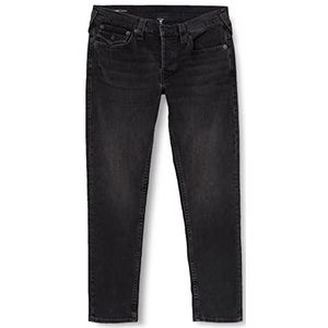 True Religion Heren Marco Jeans, Black Denim, 29W EU, zwart denim, 29W