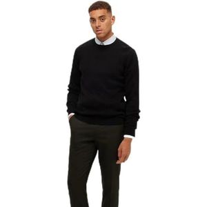 SELETED HOMME SLHBERG Cable Crew Neck NOOS, zwart, L