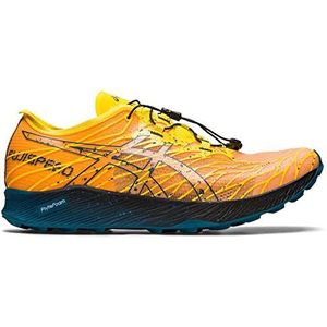 ASICS Fuji Speed Mens Trail Running Schoen Road Schoenen Trainers, Gele Inkt, 46 EU