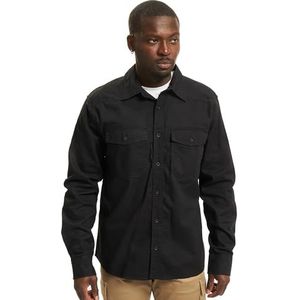 Brandit Check Shirt NIEUW HOUTFÄLVERHEMD KARIERD Lange mouwen Shirt Flanel KARO S-5XL, Schwarz, 6XL