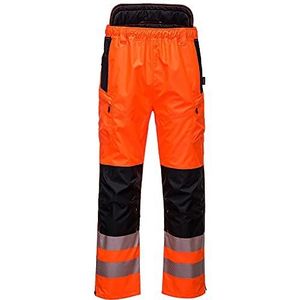 Portwest PW342 PW3 Hoge Zichtbaarheid Extreme Broek, Oranje/Zwart, Grootte S