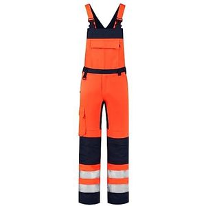 Tricorp 753005 Veiligheidswaarschuwing bicolor tuinbroek, 80% polyester/20% katoen, 100% nylon (500D) Cordura, 280g/m², fluor oranje inkt, maat 54