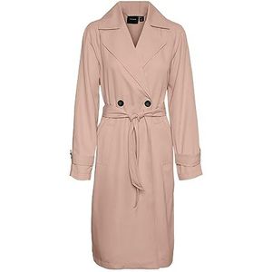 VERO MODA VMLOU Long BOOS Petite Trenchcoat, Rose Dust, L/P