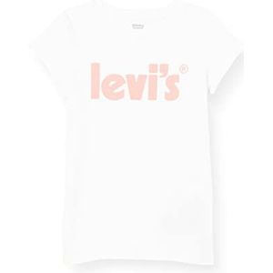 Levi's Kids Basic T-shirt w/Poster Meisjes 10-16 jaar oud, Wit, 2 jaar