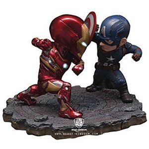 Beast Kingdom Toys Captain America Civil War Egg Attack Statue 2-Pack Iron Man vs. Captain America 20 cm