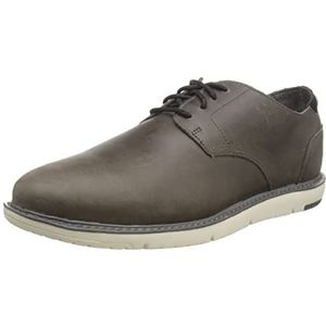 TOMS Navi Oxford bootschoen voor heren, Glad leer Zwart, 42.5 EU