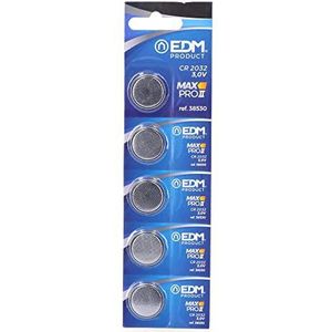 3 V lithium batterij CR2032 (diameter 20 x 3,2 mm) - betrouwbare en duurzame bron voor kleine apparaten - ideaal voor horloges, speelgoed en elektronische apparaten - compact en krachtig!