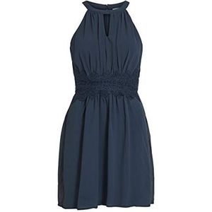 Vila Vrouwelijke mini-jurk met nekhouder, total eclipse, 42