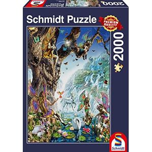 Schmidt Spiele 57386 In de vallei van de waterfeeën, puzzel van 2000 stukjes