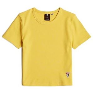 G-STAR Slim Crop T-shirt voor meisjes, geel (Cream Gold D25561-01-c737), 8 Jaar