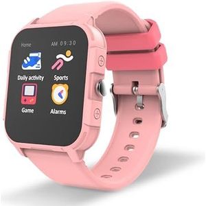 DCU Tecnologic Junior Smartwatch voor kinderen, geschikt voor kinderen van 7 tot 14 jaar, 3,6 cm (1,44 inch) touchscreen, meer dan 100 beeldschermdesigns verkrijgbaar, kleur roze