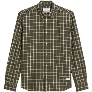 Marc O'Polo DENIM - Overhemd - Geel / Donkergroen - Geruit - Lange Mouw