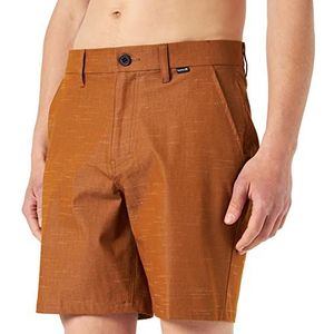 Hurley Heren Dri Cole Stretchband 19' bermuda shorts, bronskleurig, 38