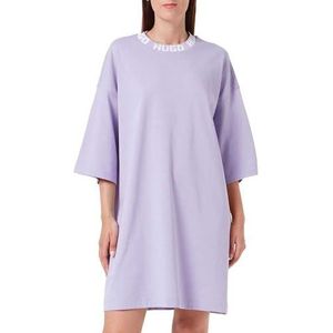 HUGO Dames Light/Pastel Purple Jersey Dress, Licht/Pastel Paars, XL