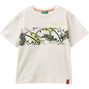 United Colors of Benetton T-shirt voor kinderen en jongeren, Wit, 1 jaar