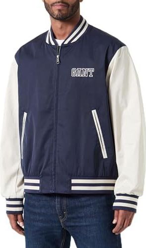 GANT LIGHT VARSITY JACKET, evening blue, M