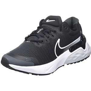 Nike Renew Run 3, damessneakers, Zwart Wit Pure Platinum Dk Smoke Grey, 38.5 EU