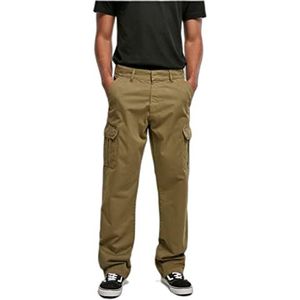 Urban Classics Heren Straight Leg Cargo Pants Broek, tiniolive, 32