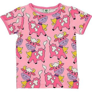T-shirt met koeien, Sea Pink, 9-10 Jaar