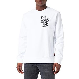 BOSS heren weteam sweatshirt, White100, XL